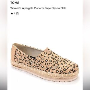 TOMS Women's Tan Leopard Espadrilles